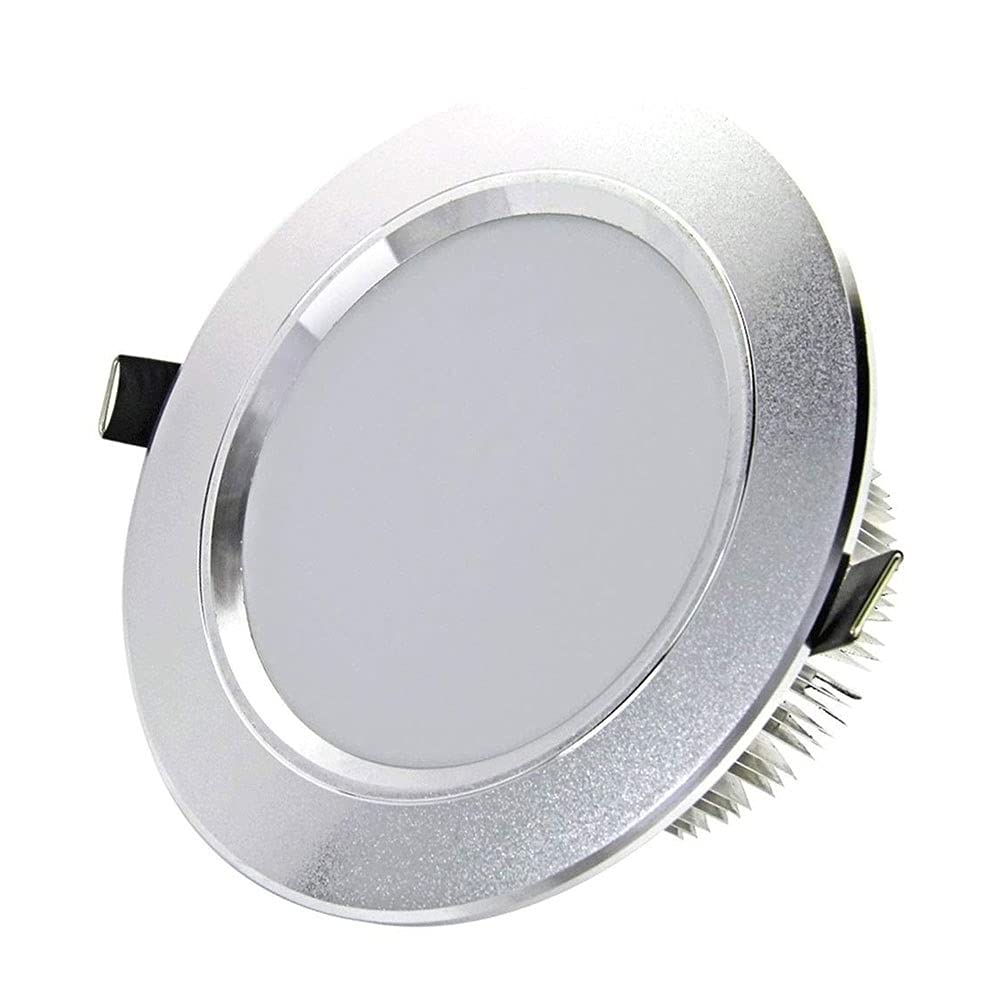 9W LED Super jasny okrągły wpuszczany oprawa sufitowa typu Downlight Europejska restauracja Zintegrowana Ultra cienka aluminiowa wbudowana płaska lampa punktowa Korytarz Nawa Tło Dekoracja ścienna