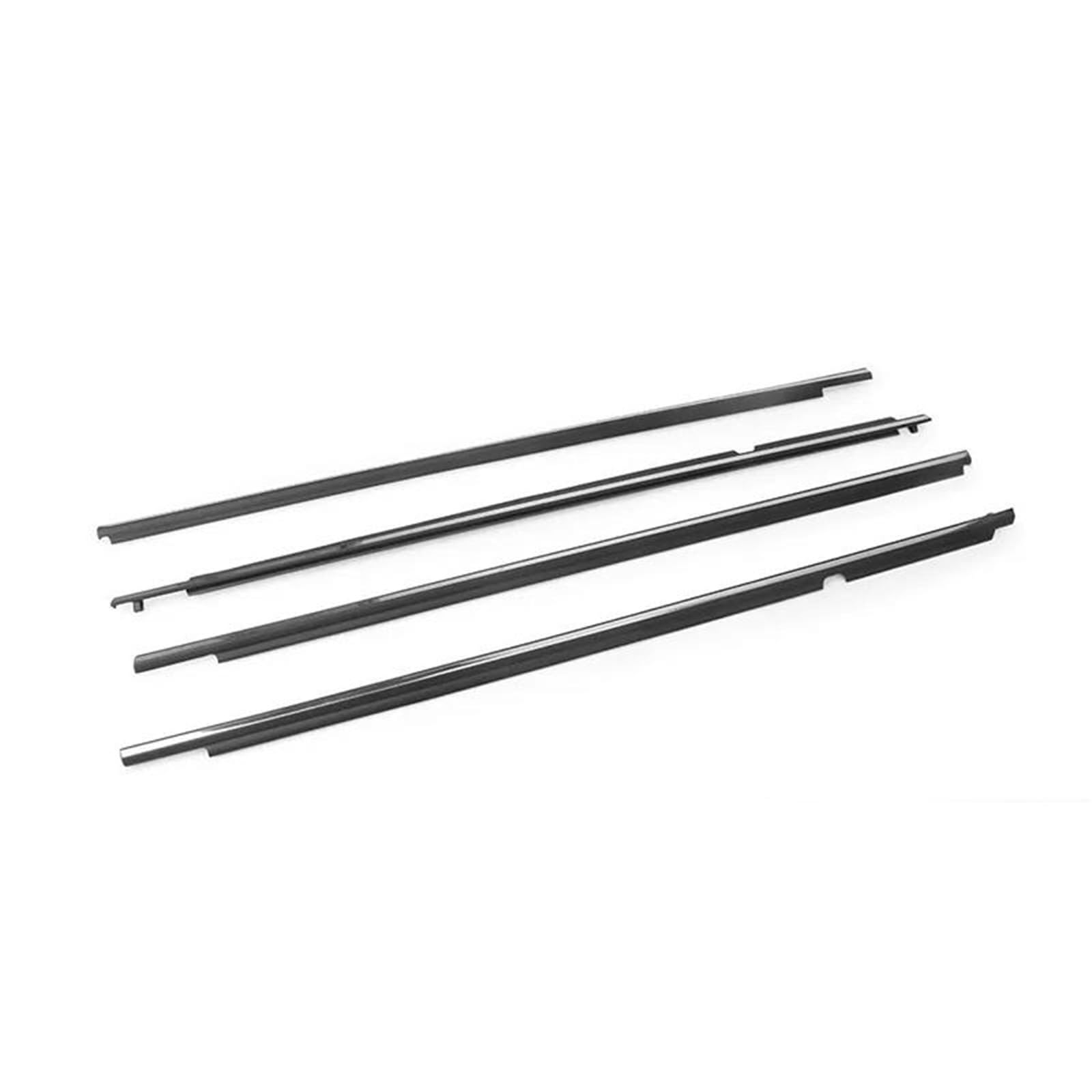 Kokoglgbtd Chrome For Toyota For Corolla 2008-2013 4Pcs Window Rubber Trim Weatherstrip Seal Strips Door Moulding Glass(Chrome)