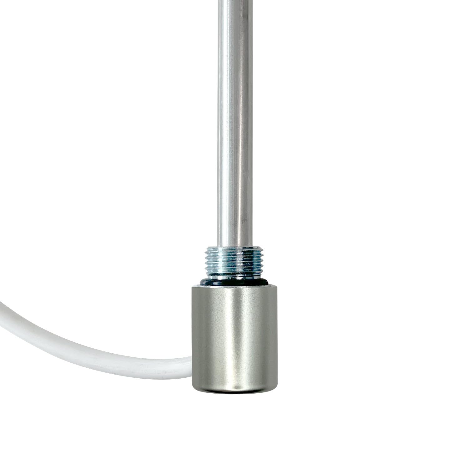 Nova Electric Element & Cap For Heated Towel Rails Radiators Fixed Temperature - 150w - Silver Cap