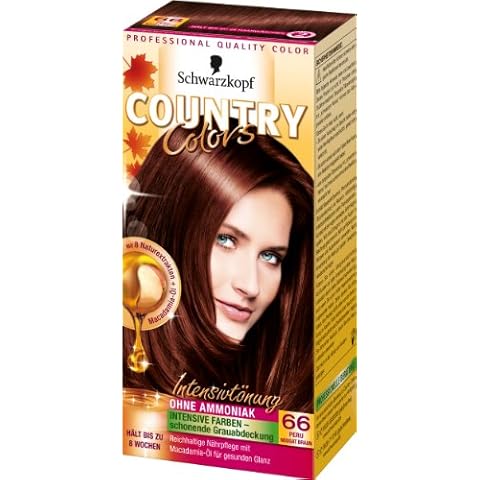 SCHWARZKOPF COUNTRY COLORS Intensiv-Tönung, Haarfarbe 66 Peru Nougat Braun Cover