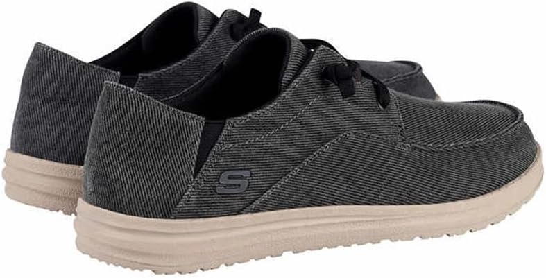 Skechers Men's Memory Foam Ultra Premium Cushion Sneaker, 13, Black Heather | Image 1