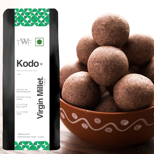 Image of TWF Kodo Flour | 500gm | Stone Ground | Not Pulverized | Kodra Atta | Naturally Gluten-Free | Virgin - Nutrient Rich