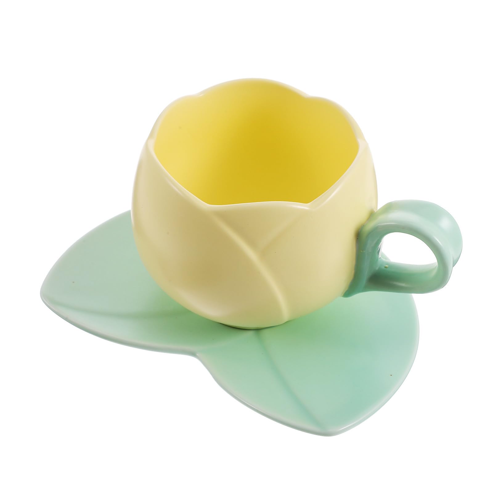 Taza de café con diseño de tulipán para tus mañanas en casa