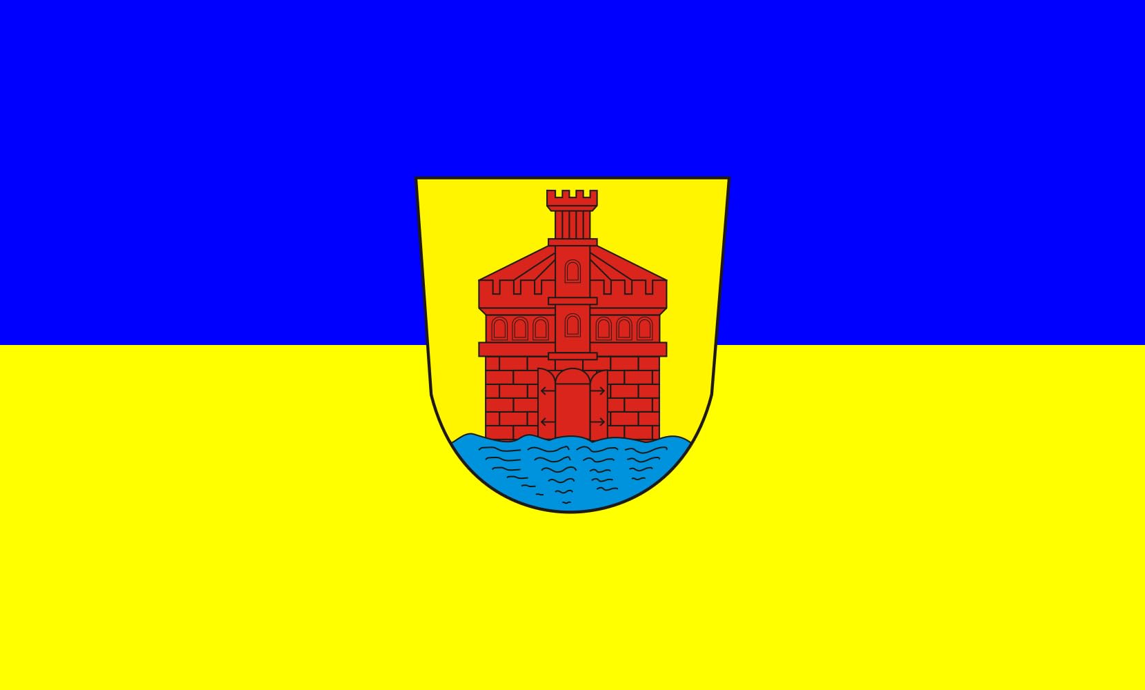Drapeau paysage Meersburg 90x150cm idéal pour la décoration de vos fêtes locales