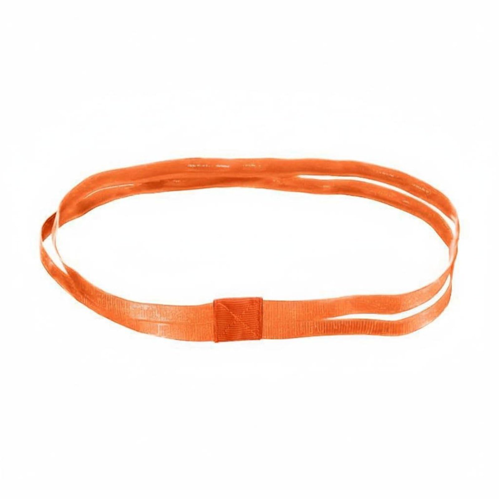 SNAPPSY Sweat Absorbing Sweatband Headband Stretchy Non Slip Sports Headband Moisture-Wicking Elastic Sweatband Breathable for Women, Running, Basketball, Stretching, Gym, Orange Double Band-image-46
