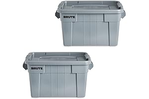 Rubbermaid Commercial Brute Extra Large Storage Totes for Moving, Storing and Transporting