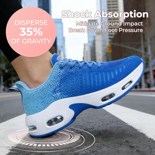 Image of Womens Slip On Tennis Sneakers Walking Running Shoes Easy to Wear