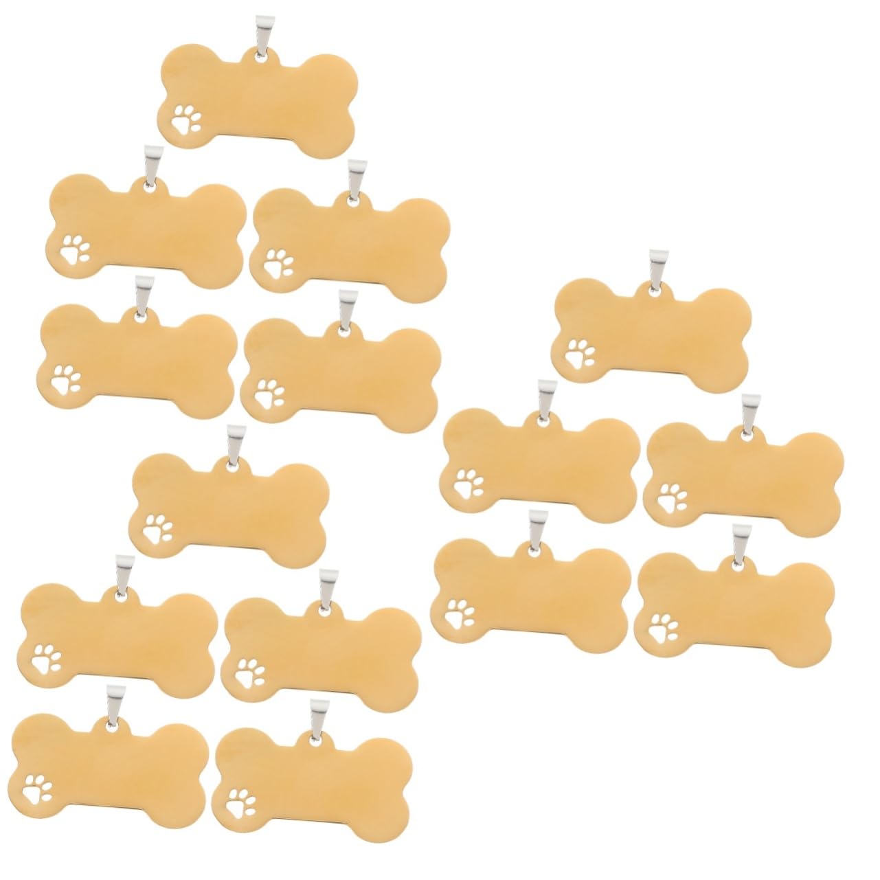 BESPORTBLE 15 Piezas De Lista De Mascotas Etiquetas De Perro Para Mascotas Etiqueta De Perro Para Bricolaje Metal Estampado En Etiquetas De Perro En Etiqueta De Cachorro