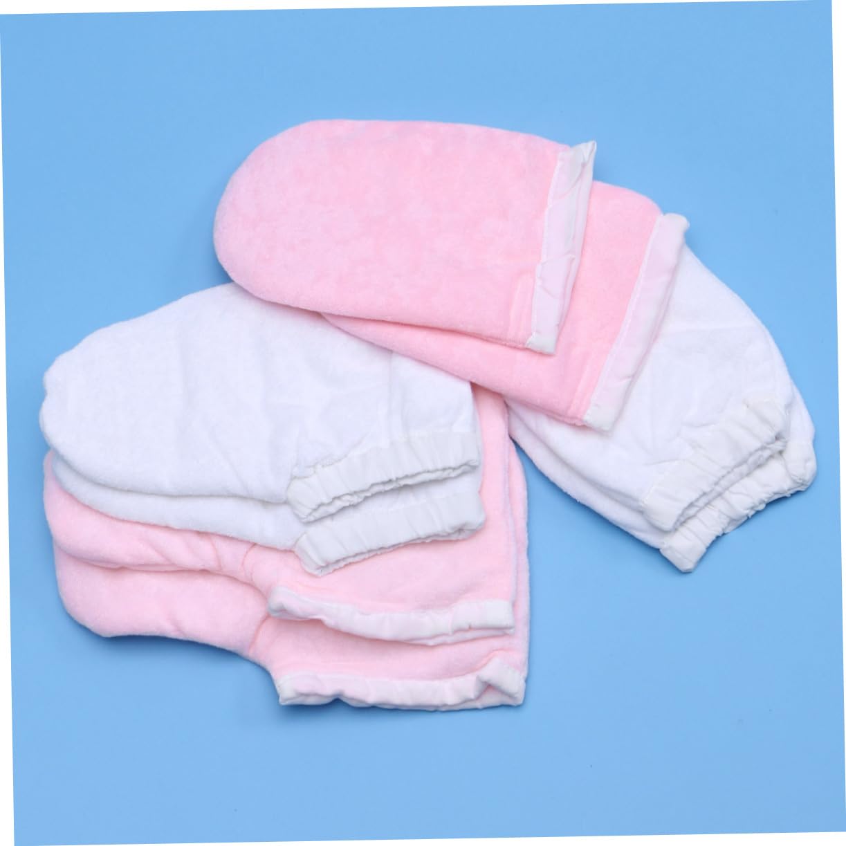 Beaupretty 4pares Guantes de Cera de Parafina para Belleza de Cubrepiés Protectores Incluye Guantes Finos de Color Rosa para Uso el Hogar