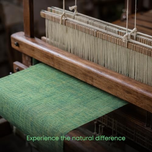 Image of Unstitched Cotton Fabric for Men and Women - Light Weight Trending Self Pattern Khadi Cotton Fabric Material (3 Meter, Greenish Yellow)