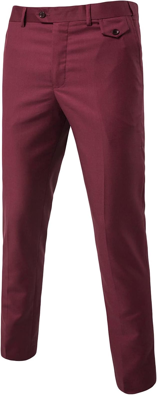Maiyifu-GJ Mens Casual Business Dress Pants Fashion Slim Fit Suit Pants Stretch Skinny Flat Front Chino Trousers