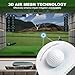 Golf Simulator Impact Screen for Training Indoor/Outdoor, 4mm Thickened Golf Impact Screen, Ultra Clear Impact Screen for Home with 46pcs Grommet Holes, 8 Size Options-8.2 ft x 8.2 ft