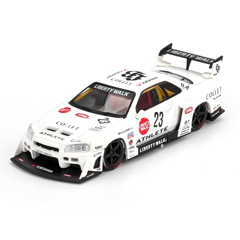 Diecast Model Car Compatible with Nissan Skyline LB-ER34 Super