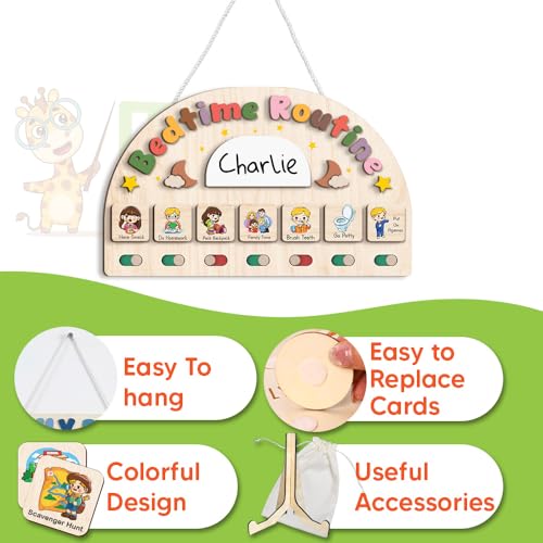 Visual Bedtime Routine Schedule Board for Toddlers - Image 3