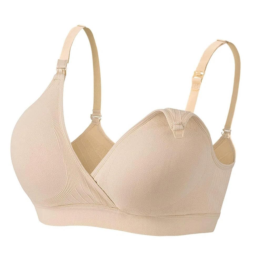 ZBDP - Lencería de lactancia con hebilla de apertura frontal, conexión cruzada, brasier de lactancia para embarazadas, ropa interior de pecho