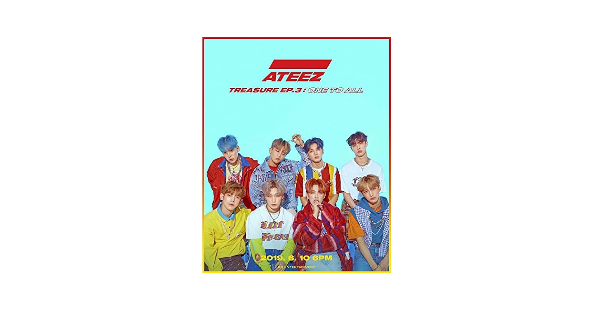 Amazon.com: KQ ATEEZ - Treasure EP.3 : One to All [Wave ver