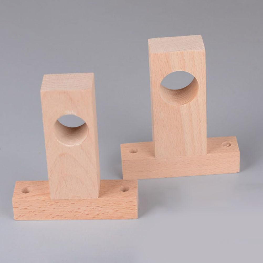 OSALADI 4pièces Support De Tringle à Rideaux Bois Lot de Supports Robustes pour Installation Murale Accessoires Pratiques pour Rideaux Salon Chambre Bureau