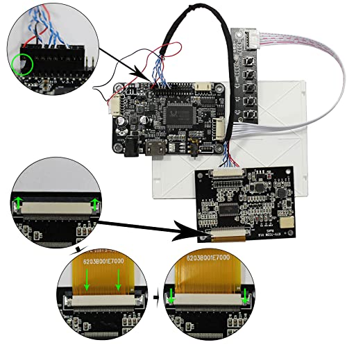 Image of VSDISPLAY 5 inch 640X480 LCD Screen with Controller Board VS-N5V3.1 | As AT050TN22 Replacement Screen, Fit for Video Door Phone, Digital Photo Frame Display
