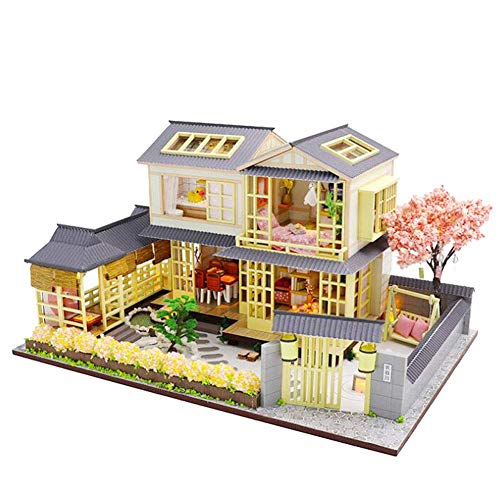 Villa Dollhouse Kit Mit Holzmöbeln DIY Miniatur Puppenhaus Mit Musik Bewegung Puzzle Spielzeug Kindertag – Bild 8