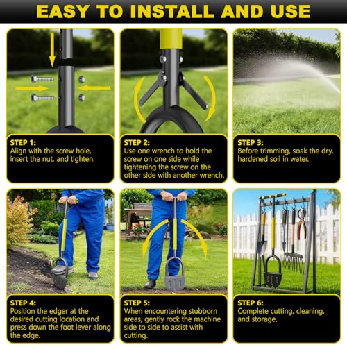 Half Moon Edger with Double V-Blade