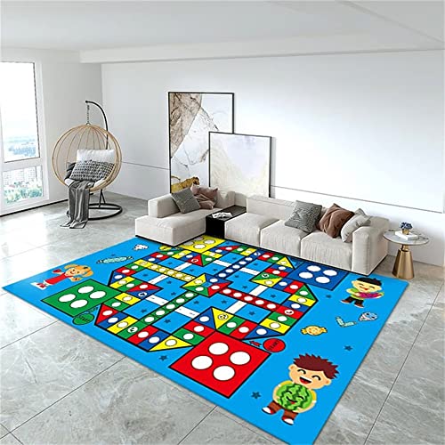 Vloerkleden Baby Tapijt Woonkamer Tapijten Cartoon Patroon Slaapkamer Tapijt Kinderkamer Accessoires Super Zacht en Duurzaam Antislip Tapijt 140 x 200 cm
