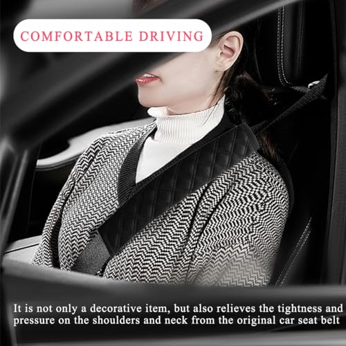 image for Yourkar Car Seat Belt Cover, Vehicle Seat Belt Pads Cover for A More C