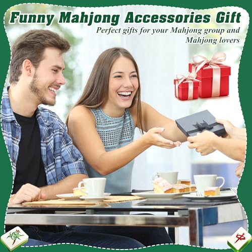 4 Piezas Mezclador de Fichas Mahjong PVC Resistente miniatura 7