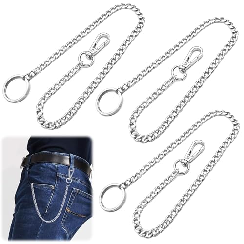 XSHAO® 3 Stück Brieftasche Kette, Schlüsselkette Hose...