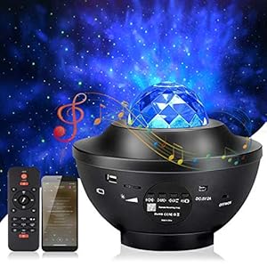 mixigoo LED Projektor Sternenhimmel Lampe- Braun