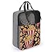 Popcorn Print Shoe Bags for Travel Water-Resistant Shoes Pouch with Handle Fashion Shoe Organizer with Zipper Closure Portable Sneaker Carrier for Men & Women Daily Use