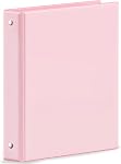 SUNEE 3 Ring Binder 1 Inch 1 Pack, Clear View Binder Three Ring PVC-Free (Fit 8.5x11 Inches) for School Binder or Office Binder Supplies, Pink Binder