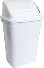 Maya 04149 – Waste Bin with Removable Swing Lid, White, 25 Litres – 1 Unit