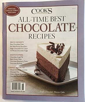 Single Issue Magazine Cooks Illustrated All Time Best Chocolate Recipes Book