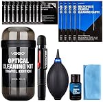 VSGO Kit de nettoyage d'objectifs de caméra professionnel pour Canon, Nikon, Sony, Pentax DSLR Lentilles, comprend le stylo de nettoyage d'objectifs, Air Fluides de soufflage et de nettoyage (DKL-15D)