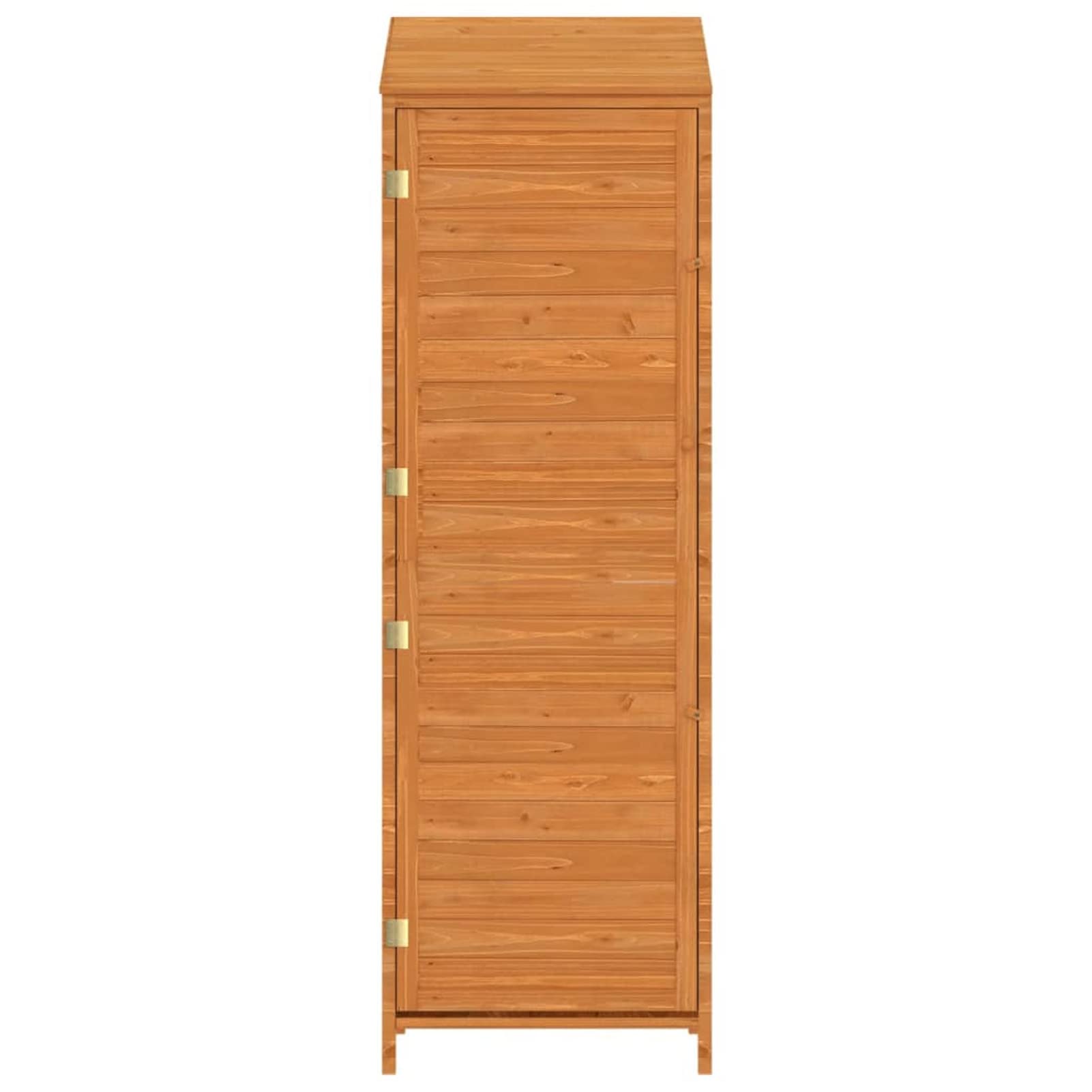 Homgoday Domek ogrodowy domek ogrodowy drewniany domek ogrodowy drewniana szafka zewnętrzna drewniana drewniana szopa ogrodowa brązowa 55 x 52 x 174,5 cm lite drewno świerk