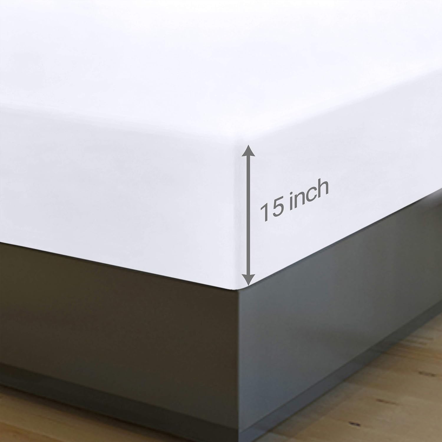 Utopia Bedding Prześcieradła z gumką – miękka, szczotkowana mikrofibra, głęboka kieszeń, odporne na kurczenie i blaknięcie, łatwe w pielęgnacji, rozmiar Full, 6 szt. (białe)