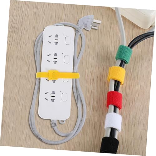 Mobestech 100PCS Self-Locking Cord Wraps Heavy Duty Reusable Cable Management Ties for Desk and Home Organization Cat Head Design for Data and Charger Cables miniatura 5
