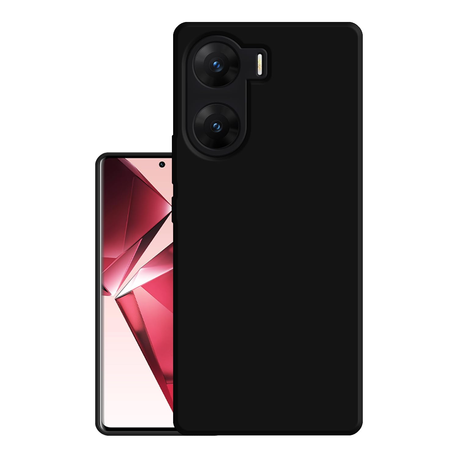 Hello Zone Exclusive Rubberised Matte Finish Soft Back Case Cover for Vivo V29e 5G - Black (B0CGRJDTD5) Amazon Price History, Amazon Price Tracker