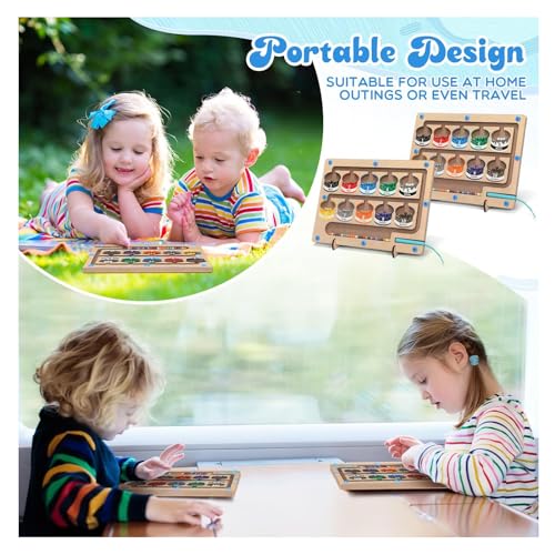 PTBWS Magnete Labirinto in Legno,Labirinto