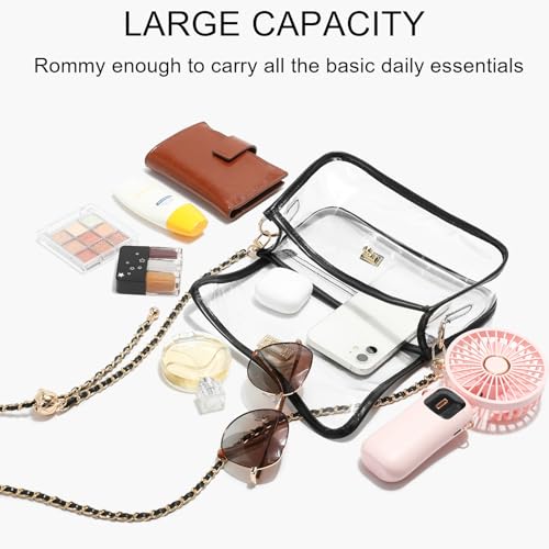 Image of YGR Clear Bag Stadium Event Concert Approved, Transparent Clear Crossbody Purse Shoulder Bag for Women