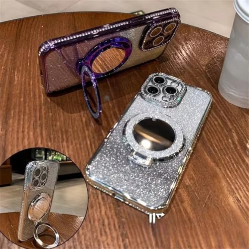 Coque de téléphone violette diamant pour iPhone 16 Pro Max premium