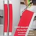 MRKG Refrigerator Door Handle Covers, Set of 6, Handle Covers for Fridge and Microwave Oven, Minimalist, Innovative, Keep Your Kitchen Appliance Clean from Smudges, Drips, Food Stains, Oil (Red)