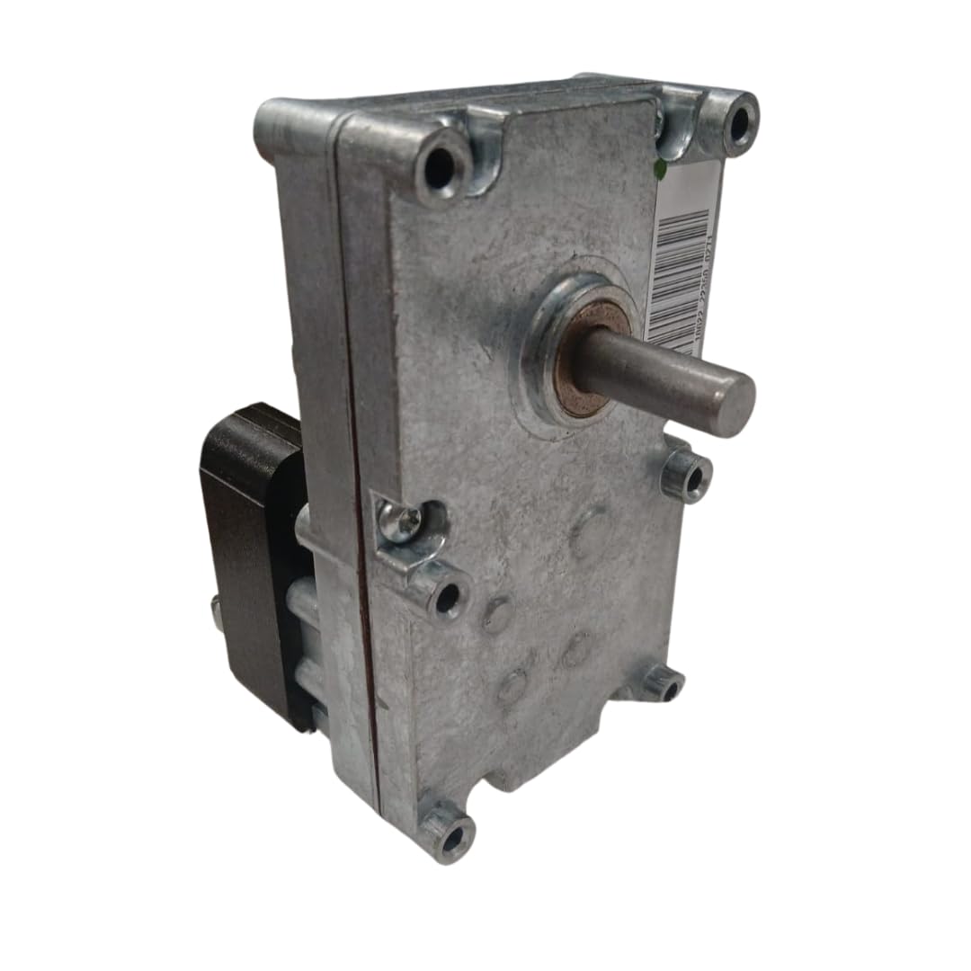 MOTORIDUTTORE MERKLE PER STUFA A PELLET S11008, MK GF6422, ALBERO 9,5 mm, 1,1 RPM, SENSO ORARIO