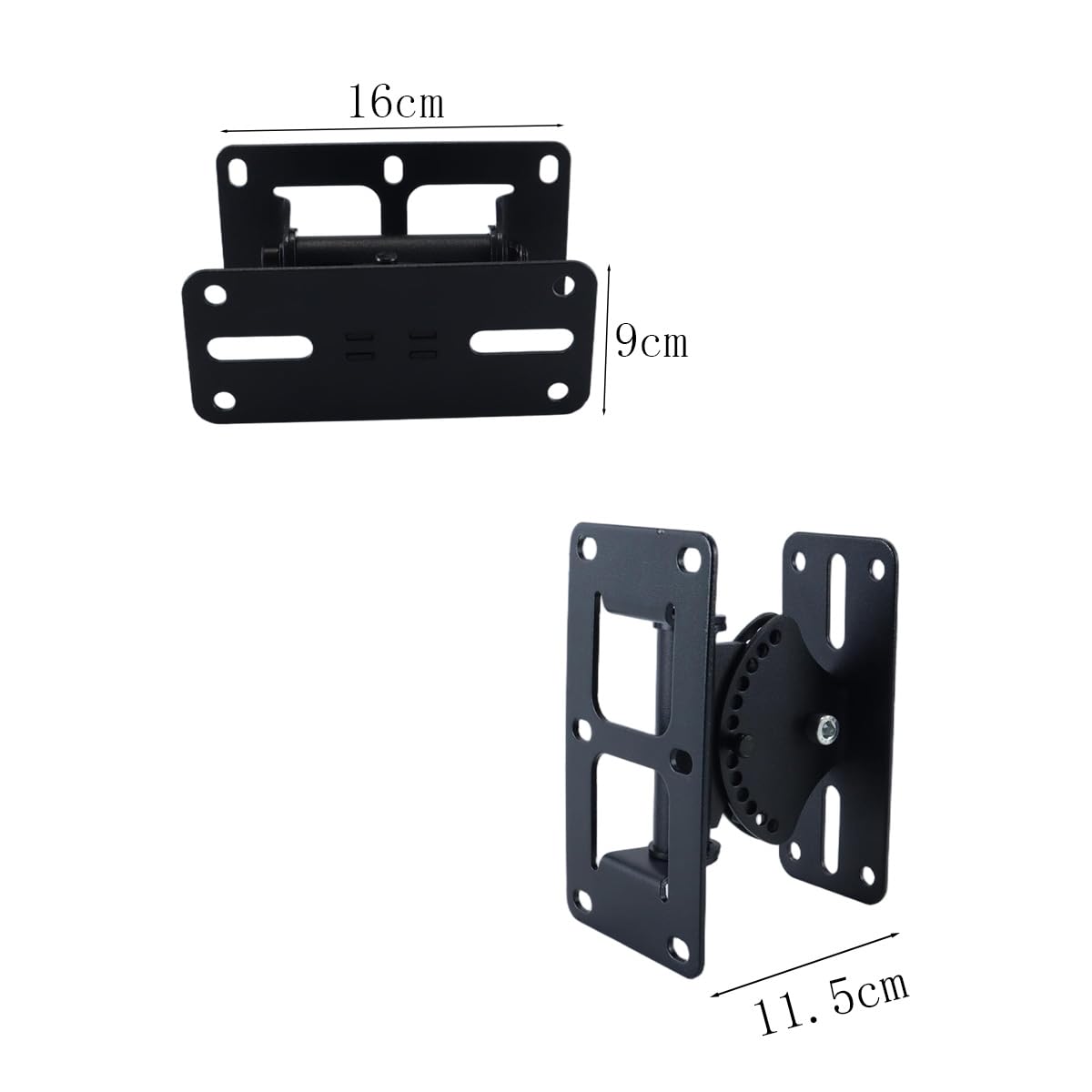 Alide Lot De 2 Supports D'enceintes Pivotants À 180° Pour Bibliothèque, Support Pour Grand Système De Son Surround Domestique, Support Universel Pour Plafond Satellite