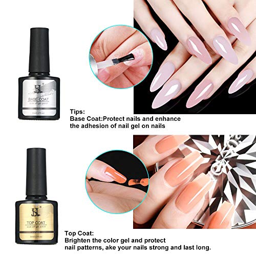 nagelverlengingsset, 7 * kleuren nagelverlenging, nagelborstel, nagelvijl, toplaaggel, basislakgel, schoon water en… - Afbeelding 4