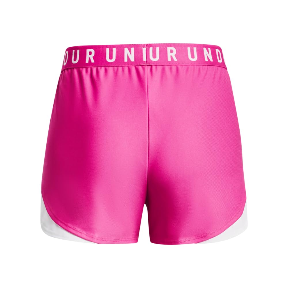 Under Armour Play Up Shorts 3.0, Short Femme, Carbon Heather / Black / Black, 2XS
