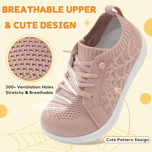 Image of JOINFREE Toddler Shoes Girls Boys Wide Barefoot Shoes Minimalist Walking Sneakers Zero Drop Slip on Tennis Shoe Breathable Naturally Flexible