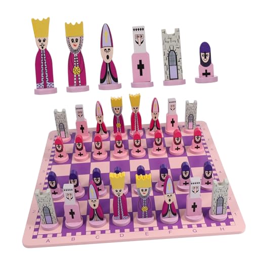 Jeu échecs éducatif en bois coloré pour enfant et adulte WOONEKY