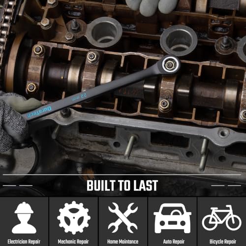 Image of DURATECH 22 mm Extra Long Ratcheting Wrench, Metric, CR-V Steel