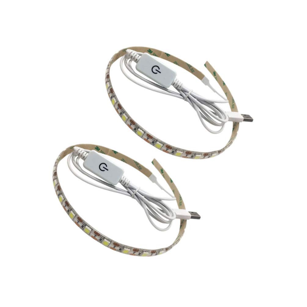Striscia LED Per Macchina Da Cucire - 30 Cm, 5V, Con Dimmer Touch E Clip, Bianco - Foto 3